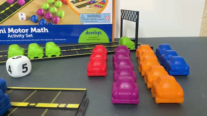 Настольная математическая игра "Обгони меня" Learning Resources. Mini Motor Math Activity Set
